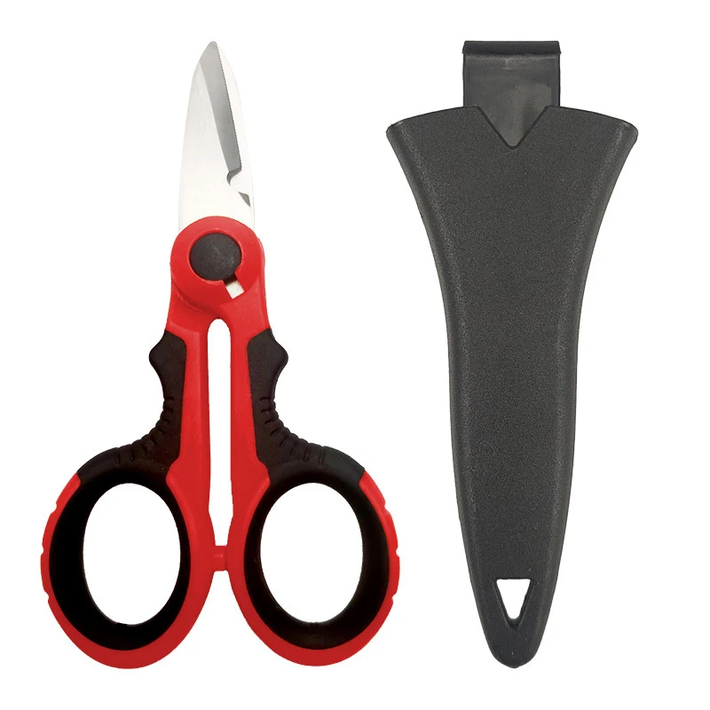 

Electrician Scissors New High Carbon Steel Non-slip Industrial Strong Wire and Cable Stripping Scissors Suitable for Home Offi