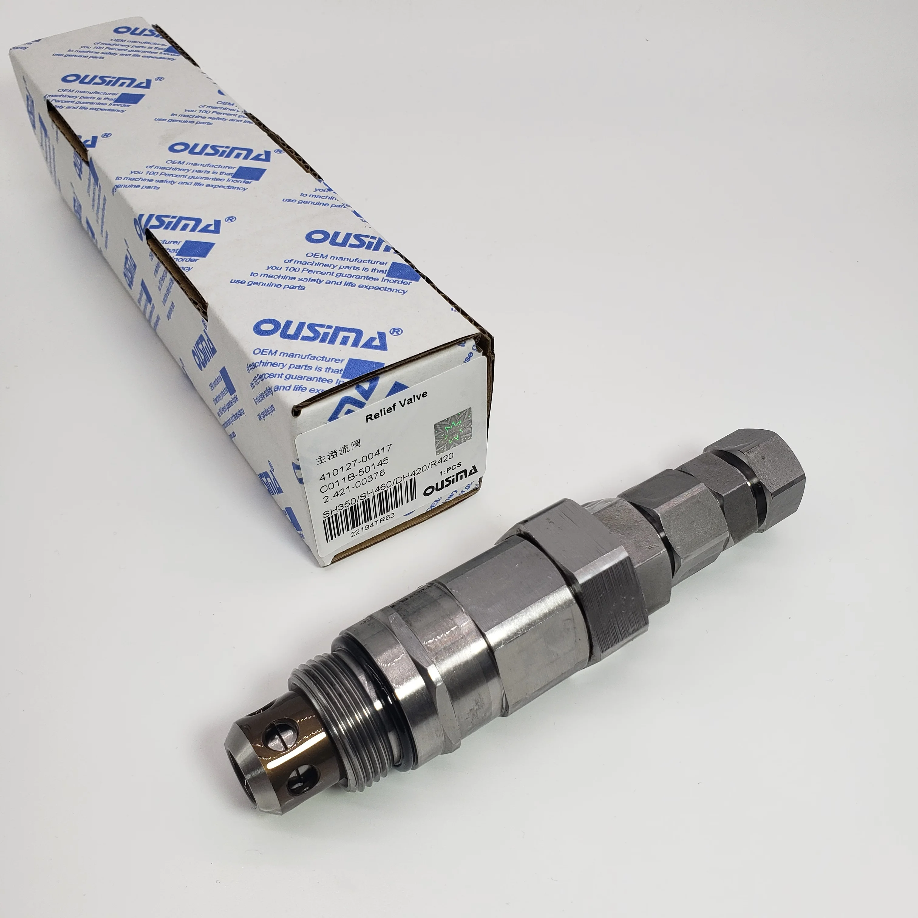 Excavator DH420/HD1430 R375/SH350/SH460 DX480 Hydraulic Valve Relief Valve 410127-00417 C11B-50145 2.421-00376