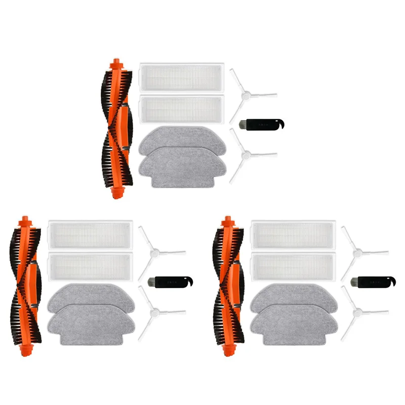 ABZA-3 Set Voor Xiaomi Robot Vacuüm S10 S12 B106GL Belangrijkste Zijborstel Hepa Filter Mop Doek Vervanging Onderdelen Accessoires
