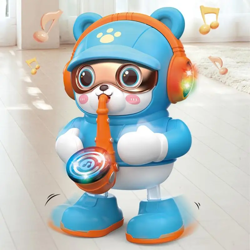 Dancing Bear Toys for Toddler & Baby Early Learning Educational Musical Light Up Electronic Bear Toys Gift for Boys Girls