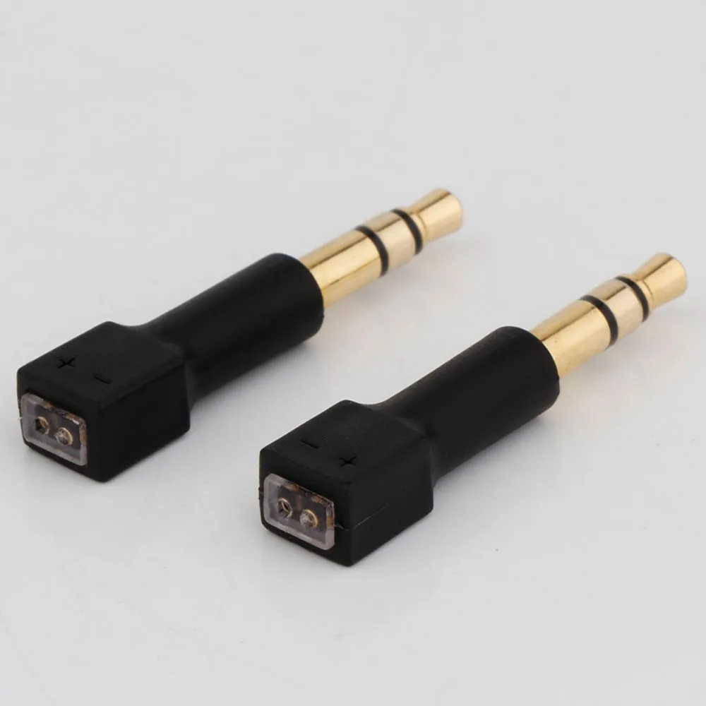 NEW Gold-plated 3.5mm to MMCX Adapter/ 3.5mm to 0.78mm Adapter for  M1 M2 ZX-1 WTD-3 Headphones Conversion Pin Connector