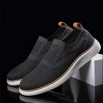 Driving round toe men sneakers black sports walk black and white shoes man botasky casuals athletic sneacker lofer YDX1