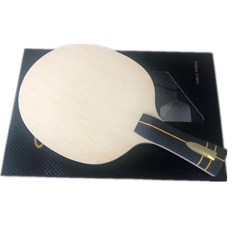 Nobilis GOLD Carbon Fiber Hinoki Table Tennis Blade Ping Pong Racket 7 layers With Built-out Paddle Racket  Fast Attack Hungary