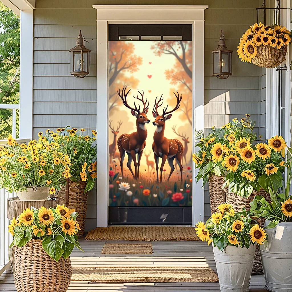 Tapestry Decorative Fabric Pattern Gothic Banner For Christmas Home Festive