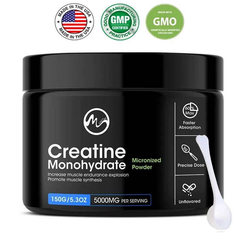 Minch Creatine Monohydrate Sports Dietary Supplements Muscle Builder for Men Women Post Workout Recovery Drink