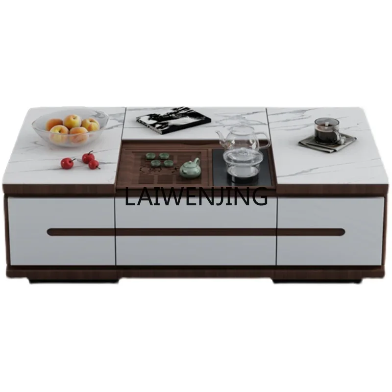 

MJY new rock slab Kung Fu lifting tea table integrated multi-functional coffee table TV cabinet