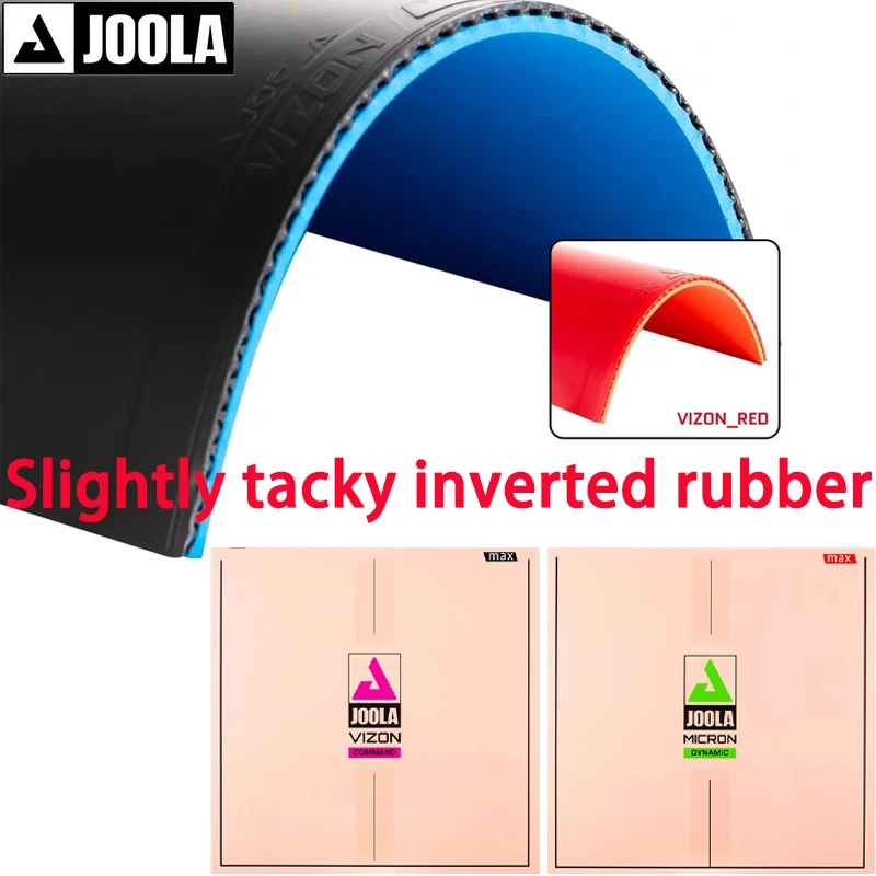 

JOOLA Table Tennis Rubber Rubber Sheet VIZON MICRON Slightly Tacky Inverted Rubbers Sticky All-round Ping Pong Rubber MAX