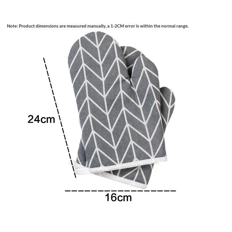 1 Pair Insulated Oven Gloves - Heat Resistant to 500°F, Waterproof & Non-Slip Grip for Baking, Grilling, Microwave | FDA Certifi