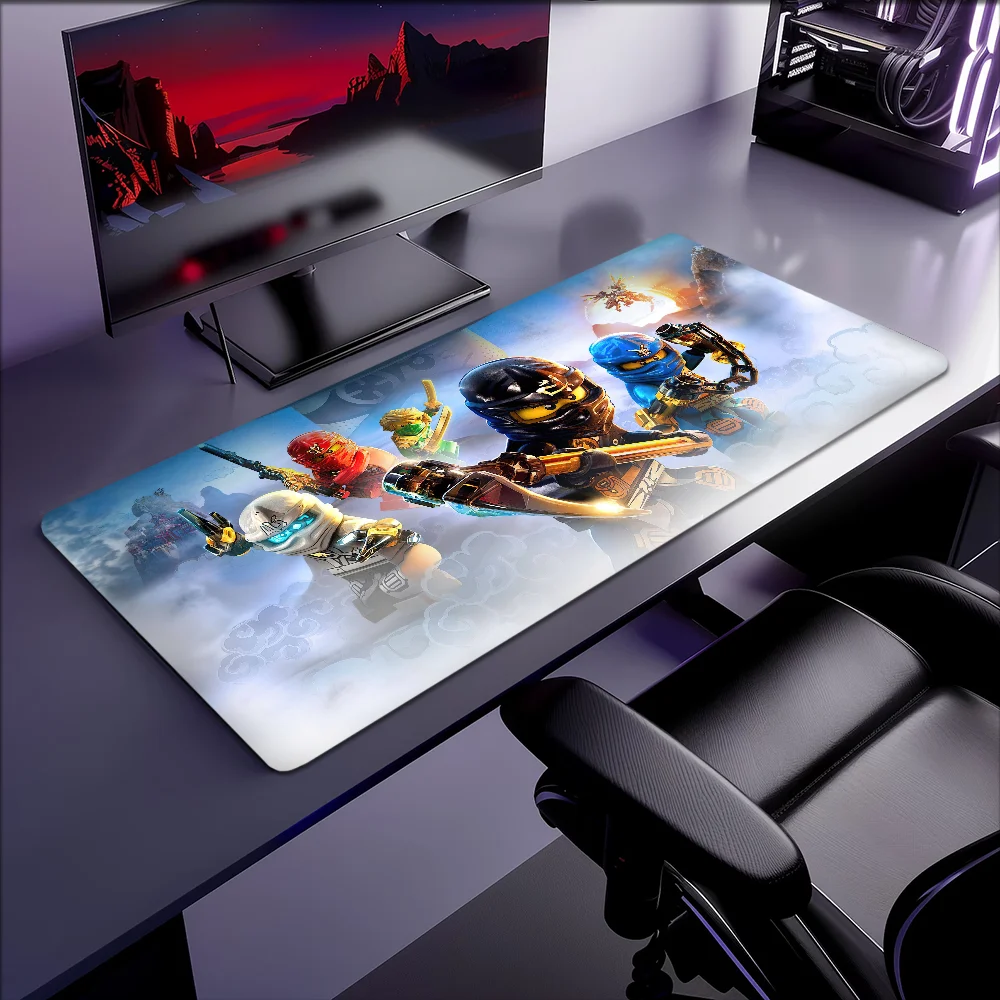 Коврик для мыши Game N-Ninjago Masters of S-Spinjitzu, нескользящий утолщенный большой коврик для письма, офисный студенческий игровой коврик для мыши