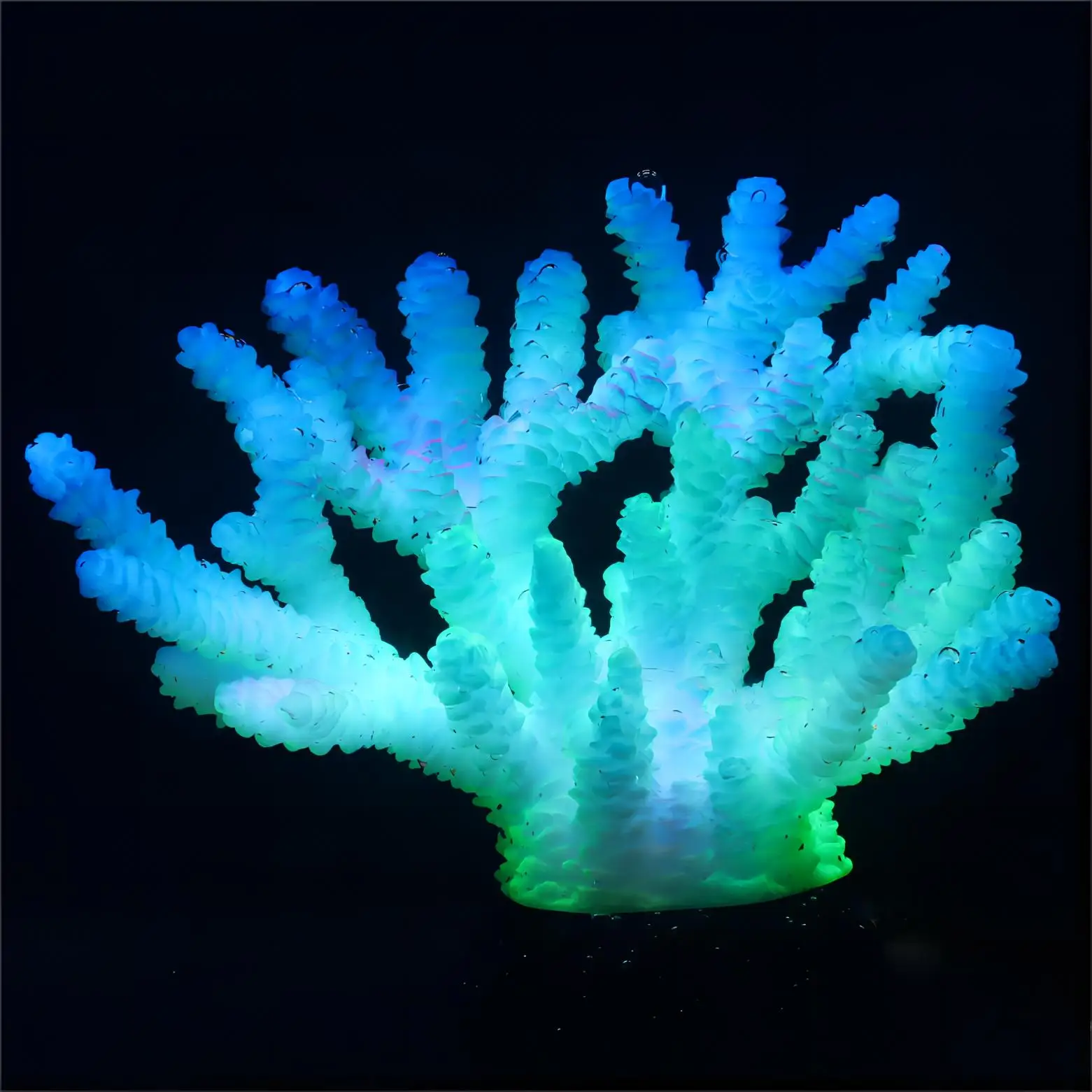 1 szt Dekoracje do akwarium Dekoracje do akwarium Rośliny Fluorescencyjne Staghorn Rafa Koralowa Dekoracje Świecące Dekoracje do akwarium Betta Fish