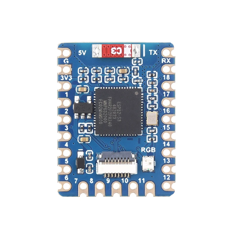 Płytka rozwojowa Waveshare ESP32-S3-Tiny Mini z oddzielnym interfejsem USB, 240MHz, ESP32 S3, ESP32-S3-Tiny-N8R8 — zdjęcie produktu 4