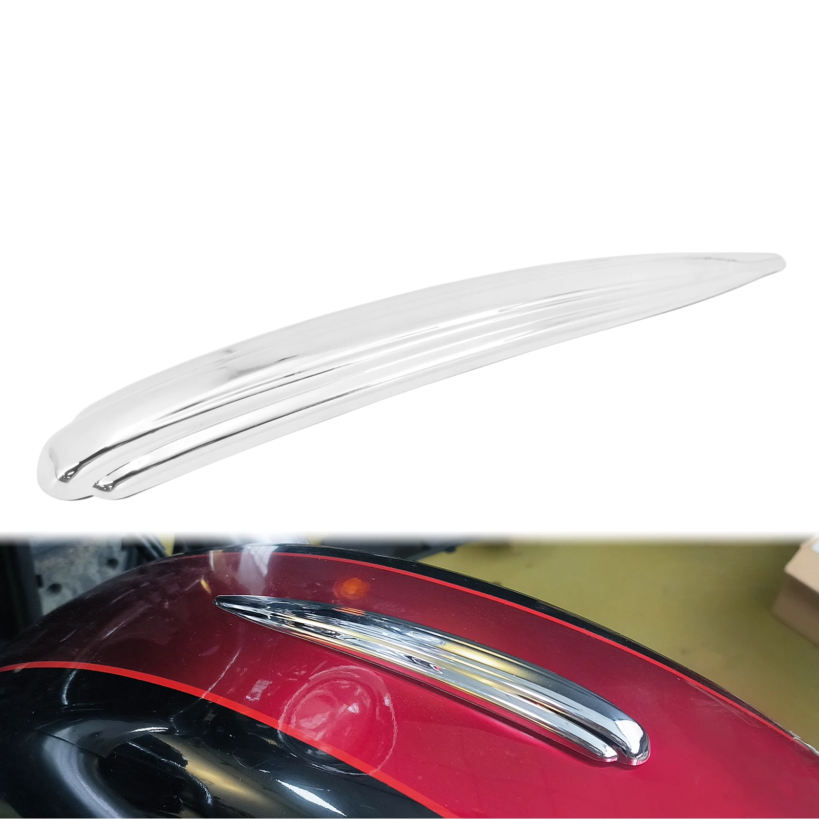 Garde-boue avant chromé pour moto Harley Touring Road Glide FLTRX Street Glide FLHX Sportster XL Dyna Softail Slim FLSL 18-later Deluxe FLDE