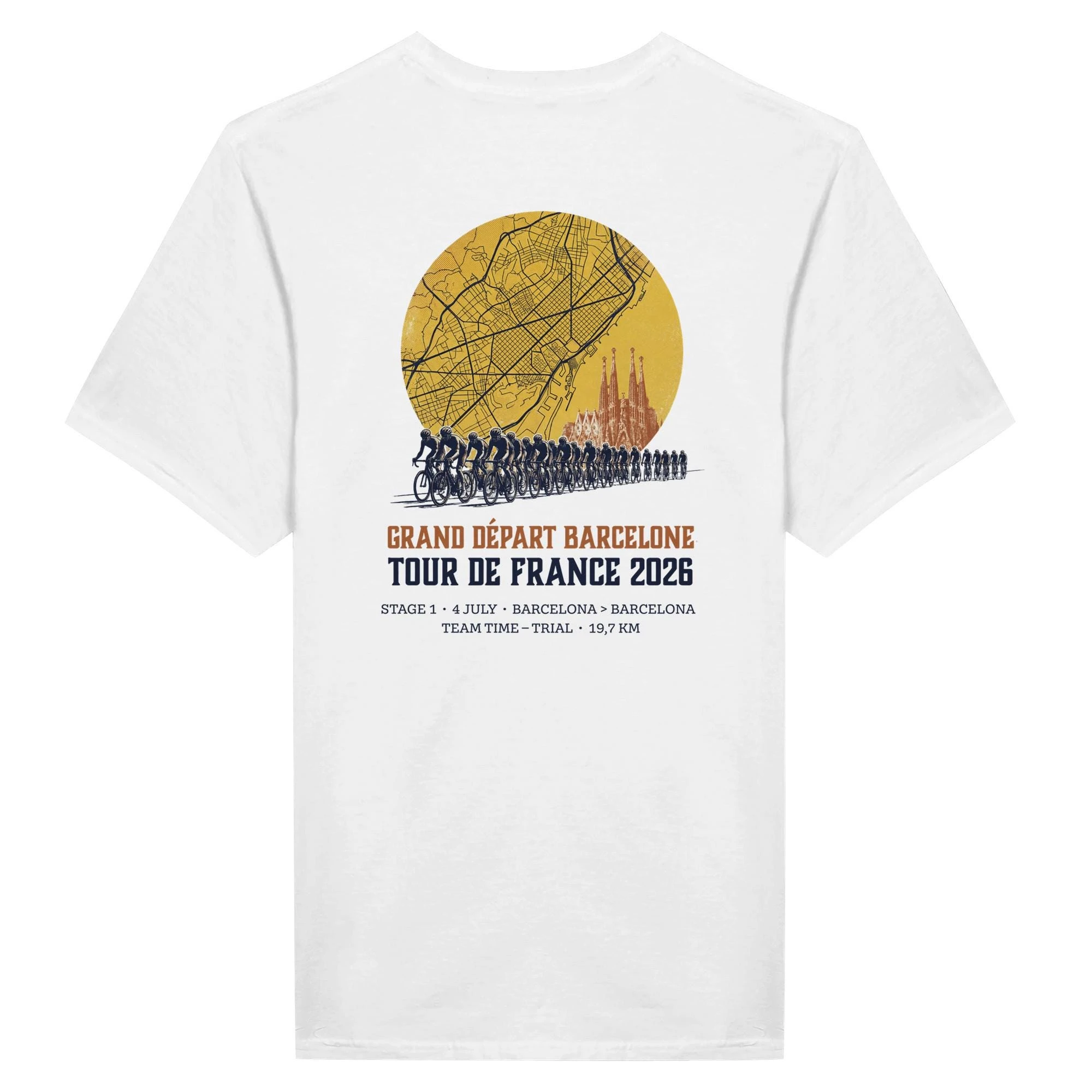 2026 New Tour De France 2026 Stage 1 Barcelona Grand Départ Race Shirt Unisex Short Sleeve Cycling Team Kit For Men And Women