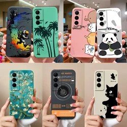 For Realme C65 Phone Case Coconut Tree Soft Liquid Silicone Bumper For Oppo Realme C 65 4G 5G Full Protection Back Cover Funda