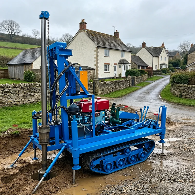 Automatic Crawler Water Well Drill Rig 180M Hydraulic Diesel Borehole Well Drilling Machine