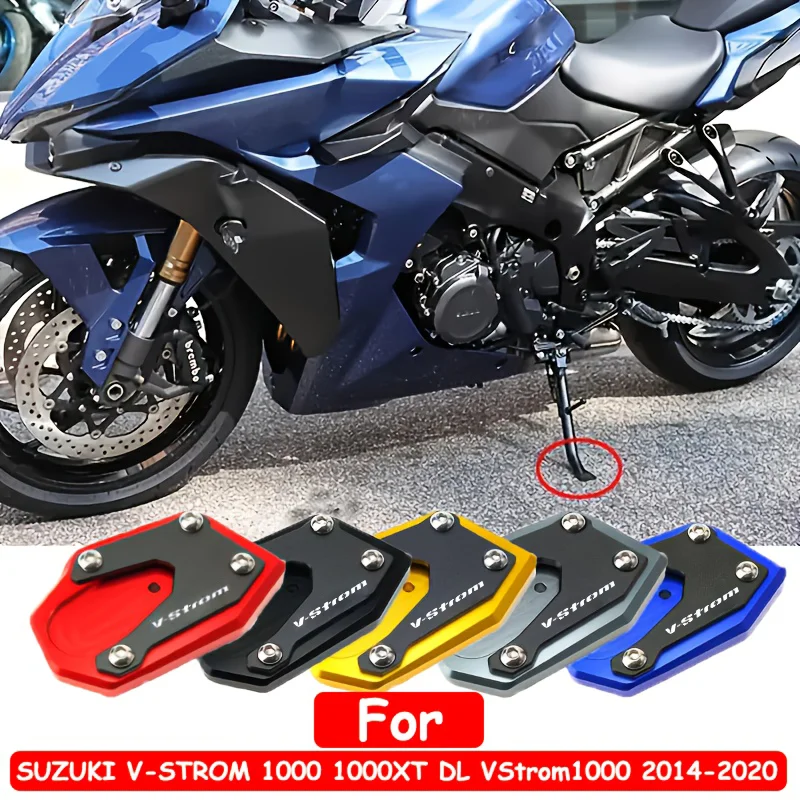 

For SUZUKI V-STROM 1000 1000XT DL VStrom1000 2014-2020 Motorcycle Accessories tire valce cap Kickstand Side Stand Pad