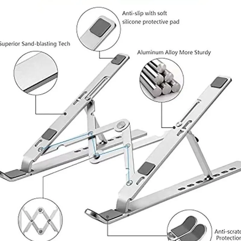 Aluminum alloy notebook tablet computer bracket bracket, heat dissipation, suitable for Savior 17-inch heightening support frame