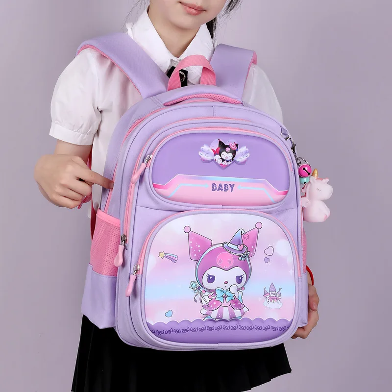 sanrio kuruomi children\'s big backpack cute for elementary students kindergarten school bags kawaii for girls boys kids