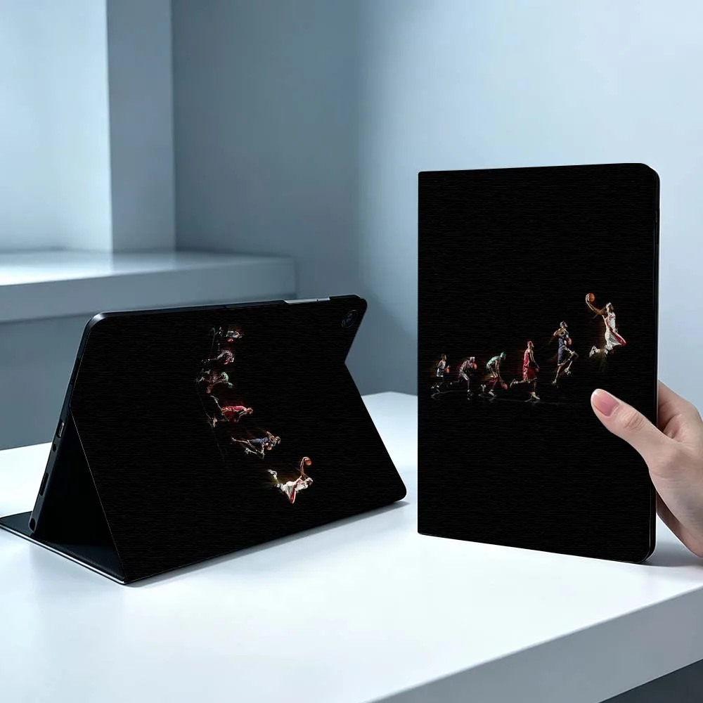 Dark Basketball Court Art Soft For Samsung Galaxy Tab S11 S10 S9 S8 S7 S6 A9 A8 A7 A11 Lite FE Plus Pen Tray Tablet Case