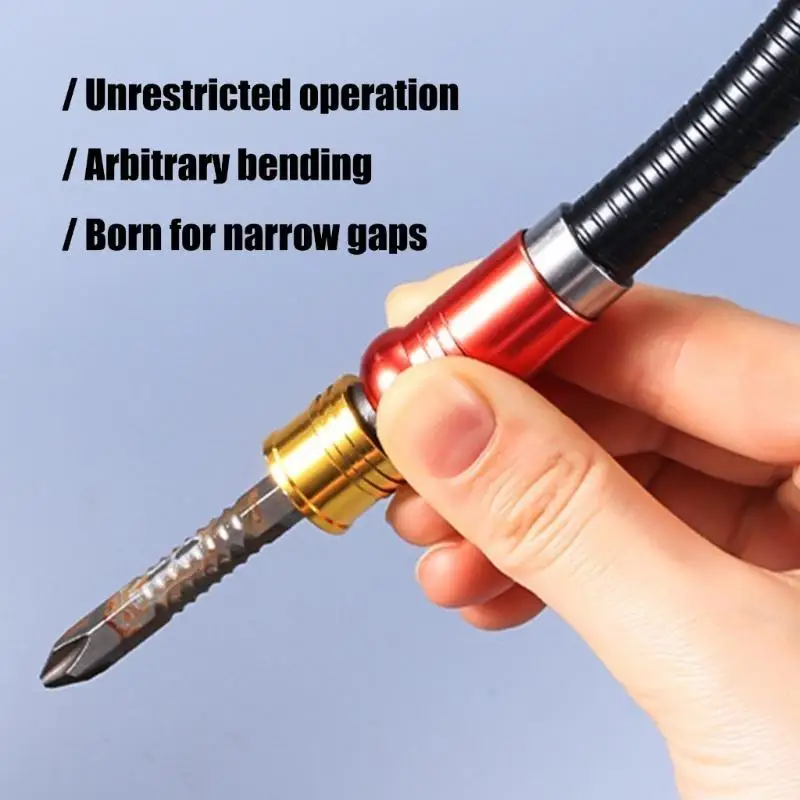 

Y1UD Adjustable Flexible Driver Extension Flexible Drill Adapter for Tight Space For Accuracy Drilling At Various Angles