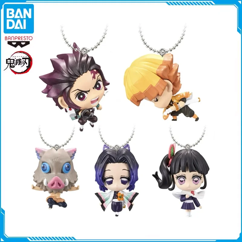 Bandai Original Gashapon Toy Demon Slayer Pendant 2 Kamado Tanjirou Hashibira Inosuke Action Figures Kids Capsule Toys Gift