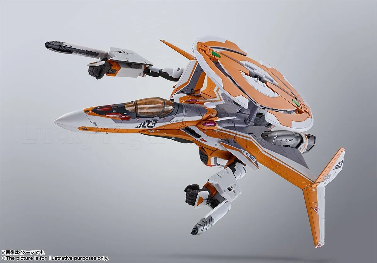 【الأصلي】BANDAI DX Chogokin VF-31E Macross Delta Siegfried (استخدام تشاك موستانج) لعبة مجسمة كاملة من Mecha