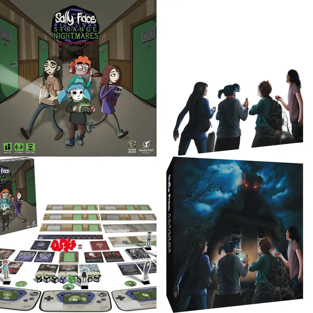 

Sally Face Deluxe: Mystery Narrative Board Game - Inspired by Indie Horror, Ages 13+, 1-5 Players, 60 Min Play