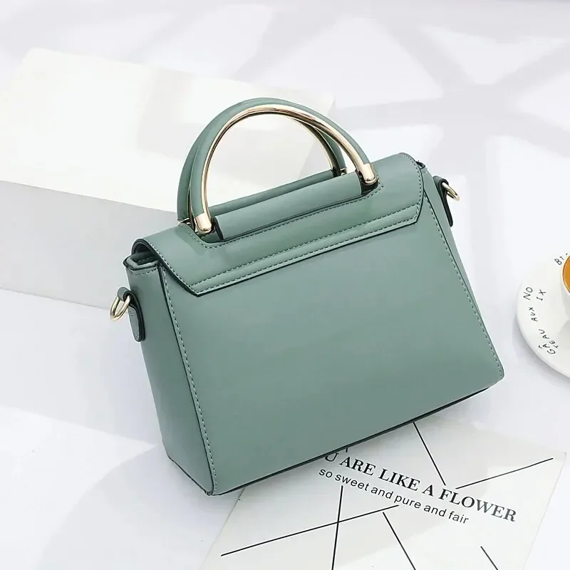 High Quality Leather Handbag Purse Women\'s Bag 2024 Trend Luxury Brand Designer Shoulder Crossbody Sac Lady Messenger Small Tote