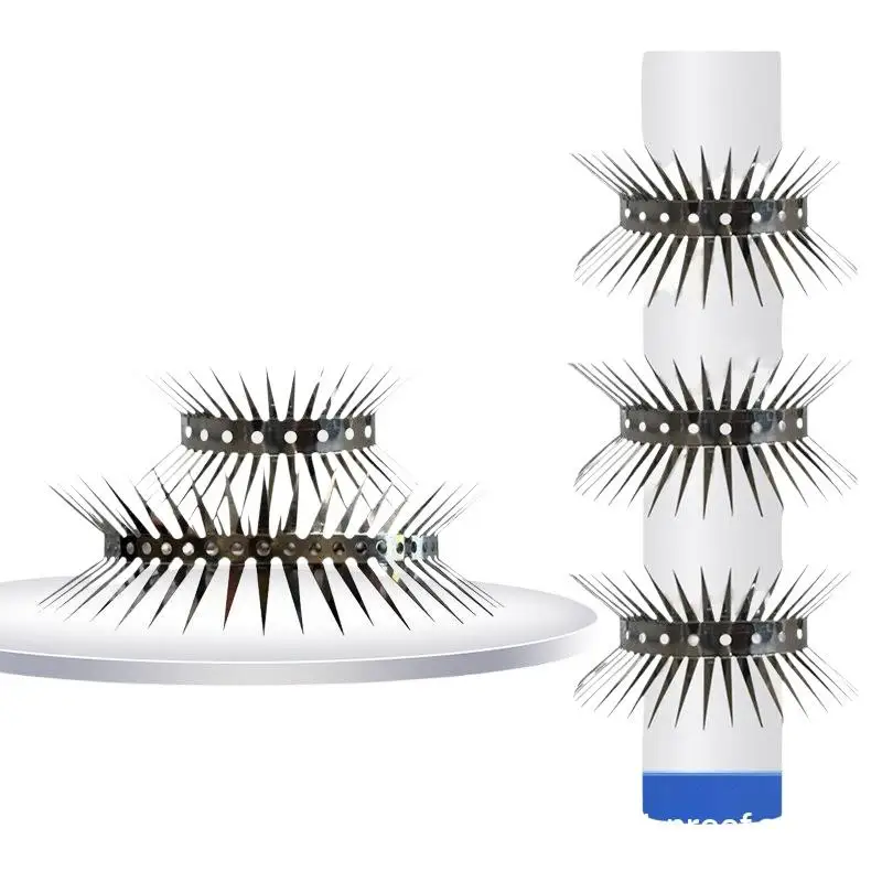Bird & Rodent Repellent Spikes 1Pc Stainless Steel Anti-Climb Deterrent for Fence Wall Roof Yard Outdoor Security