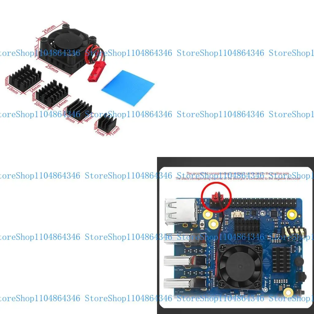 

5ASD Gat Rink Fean для оранжевого 5 Development Cooling Pad с теплопроводящей проводящей накладной радиаторы тихо