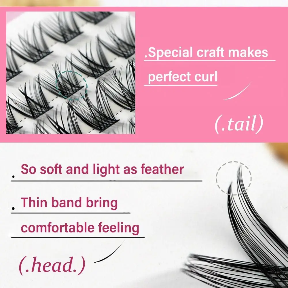 Selbstanwendung zum Selbermachen zu Hause, individuelles Wimpern-Set, natürlicher Look, Wispy mit Wimpernbindung und Versiegelung und Wimpernentferner