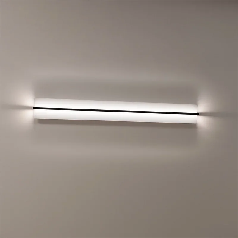 Nordic minimalist living room background wall light designer model room bedroom