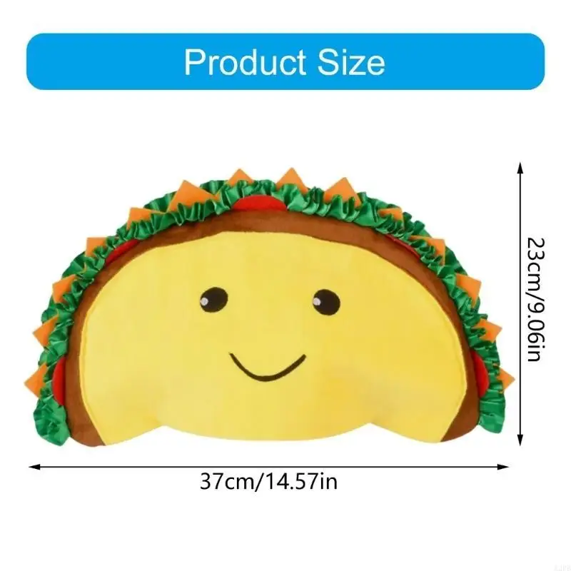 Hamburger Hat Bright Color Headgear Hat Suitable for Birthday Parties and Costume Balls for Adult and Teens Wear