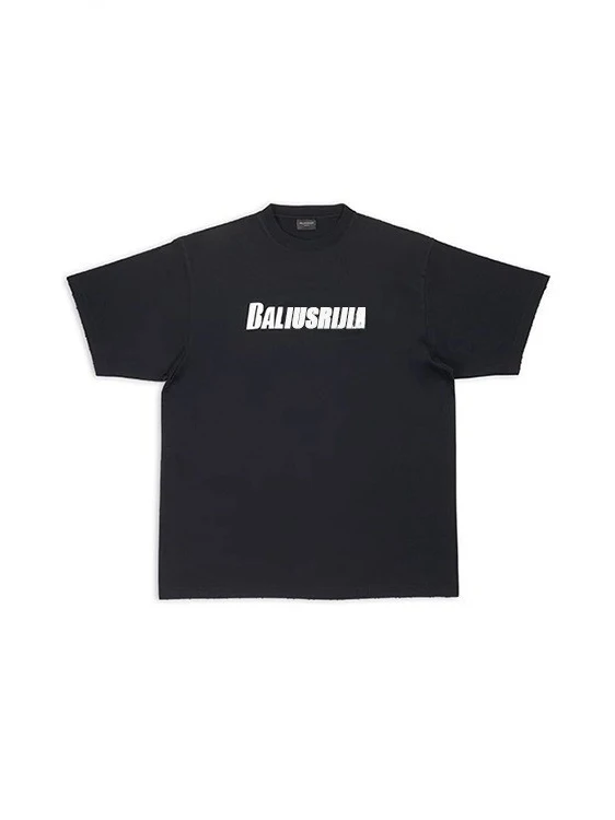 Baigusengas Paris Home Explosive Letter Men's T-shirt Loose Short Sleeve Breathable Cotton Casual Summer Fashion T-shirt