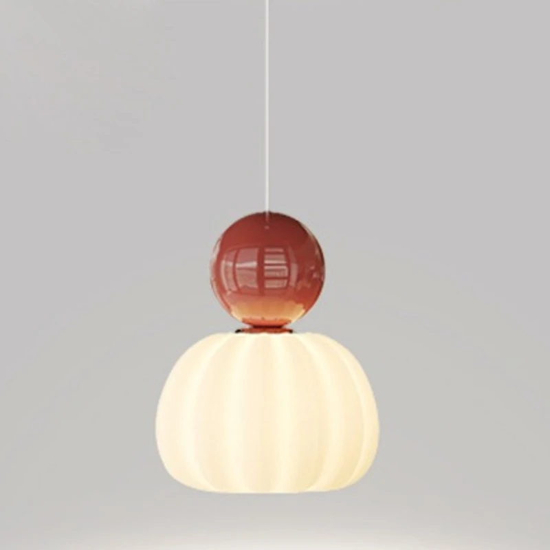 Nordic Bauhaus Ceramics Delicate Pendant Lights for Bedroom Homestay Household Decoration Macaroon Suspension Lamps Sling Chain