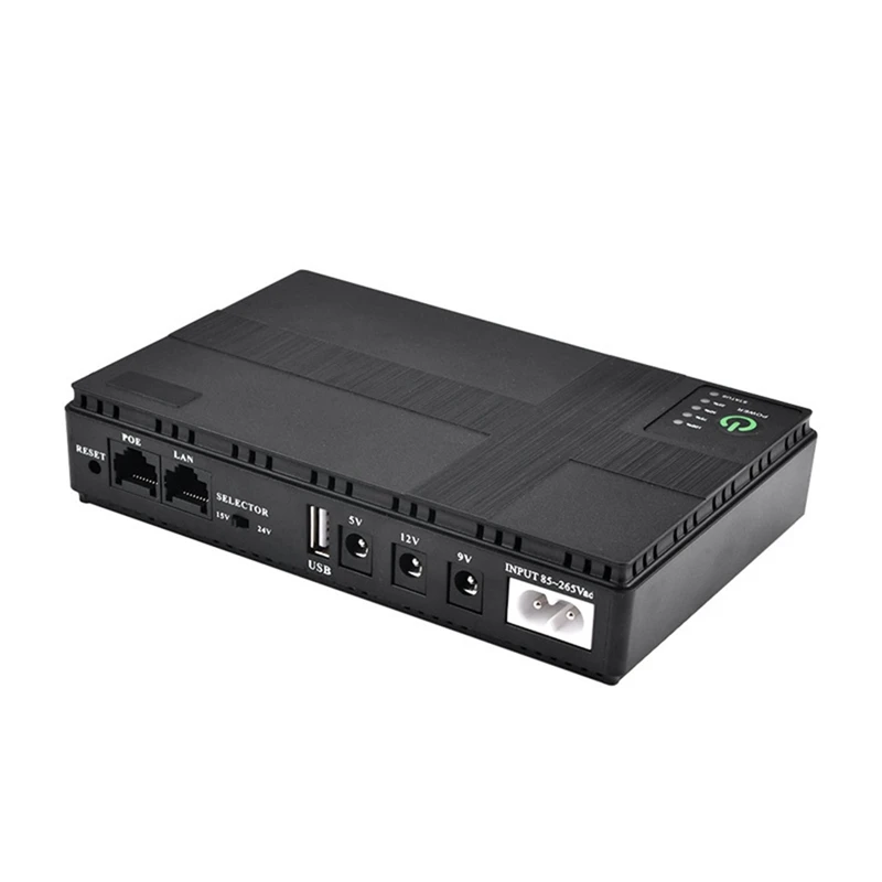 SR-UPS Uninterruptible Power Supply Router DC Multi-Port With POE Optical Cat Cell Phone Switch Mini Router