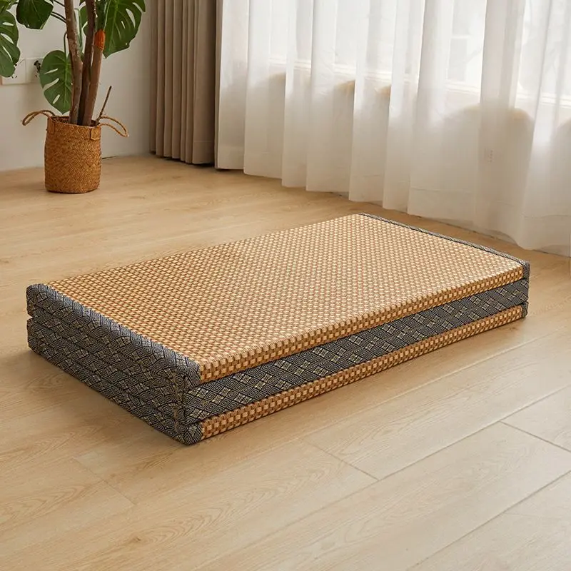 Japanese Tatami Floor Mat Foldable Coconut Fiber Mattress for Sleeping Portable Futon for Dormitory Breathable Summer Mattresses
