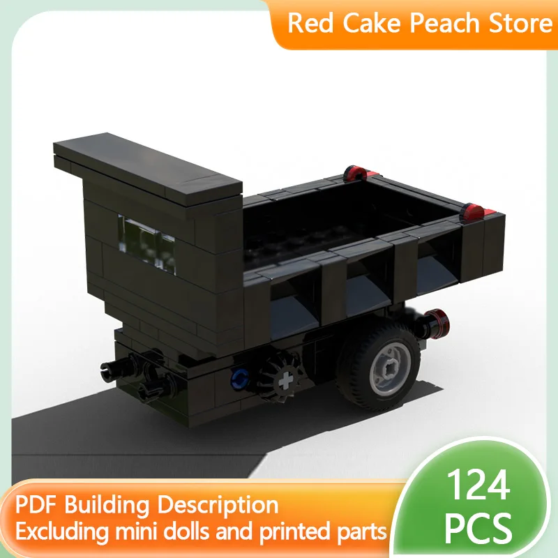 

City Car Model MOC Building Bricks Transport Garbage Dump Body Modular Technology Children Holiday Gifts Assemble Toys Suit