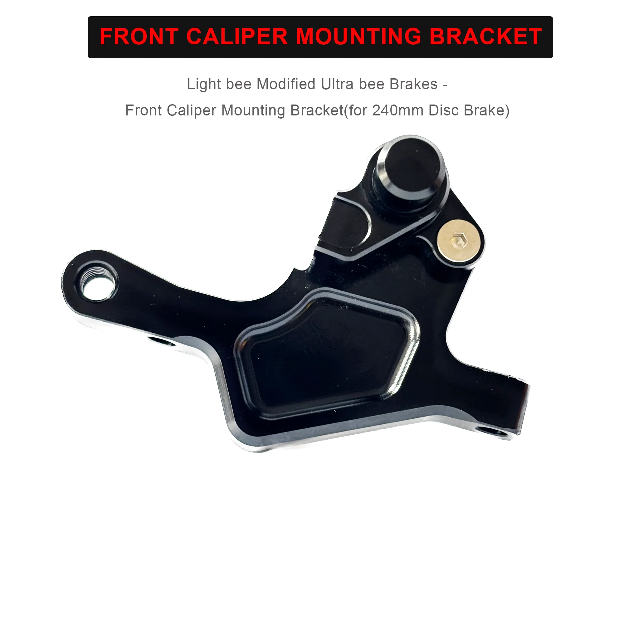Talaria /Light bee /E-ride Mod ترقية إلى Ultra bee Brake محول الفرجار الأمامي خفيف الوزن AL CNC قوس الفرجار يتصاعد