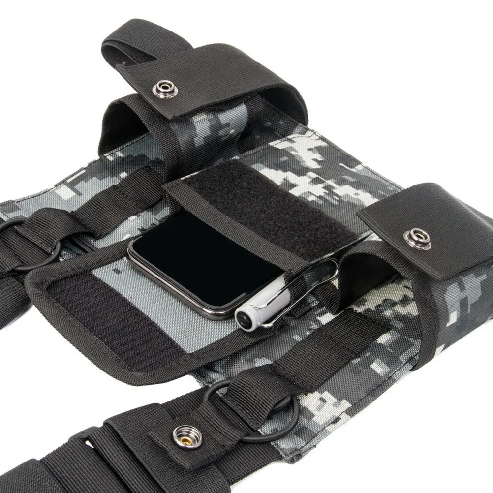 

Chest Bag 600D Nylon Durable Outdoor Pack Radio Harness Suitable Running Climbing Hiking Cycling Fishing Camping