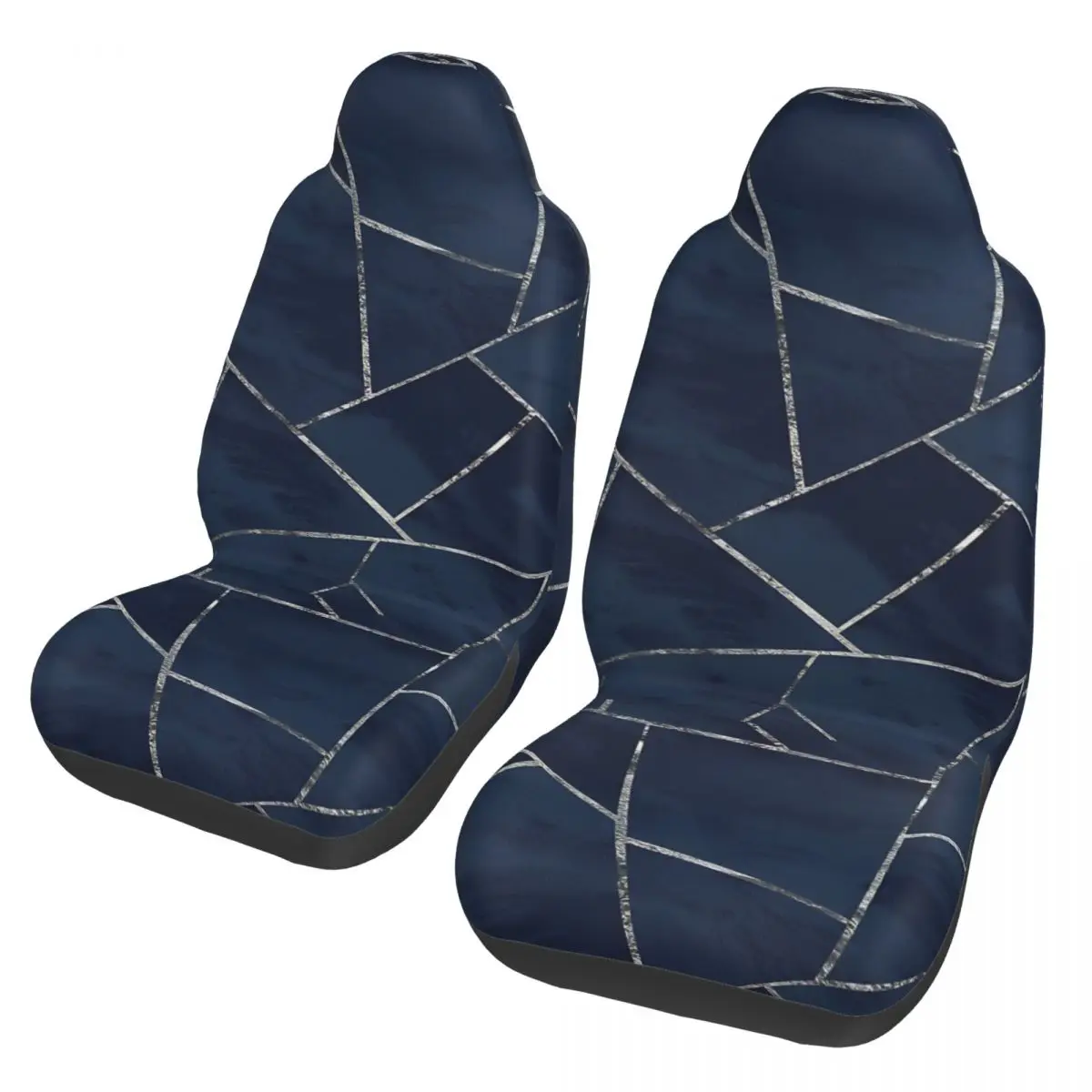 

Midnight Navy Blue Ink Geometric Car Seat Cover Off-Road AUTOYOUTH Geometric Ink Blue Seat Cushion/Cover Fabric Seat Protector