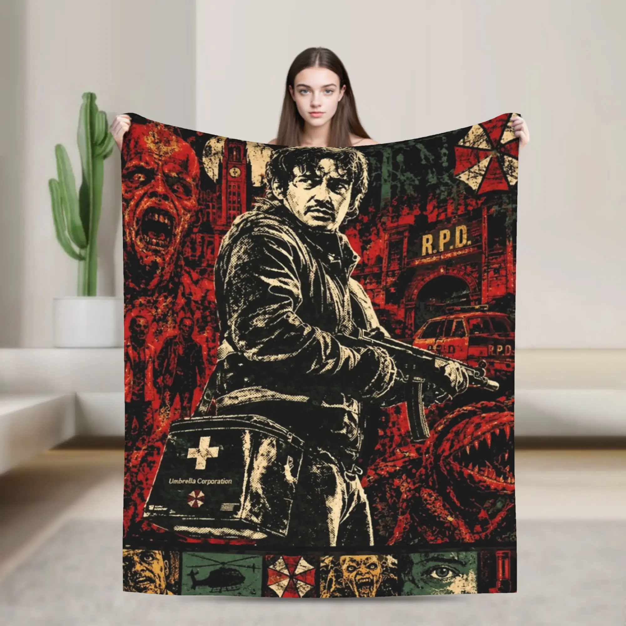 2026 RE Movie Bryan  Fleece Throw Blankets R-Residents Blanket for Sofa Travel Lightweight Bedroom Quilt