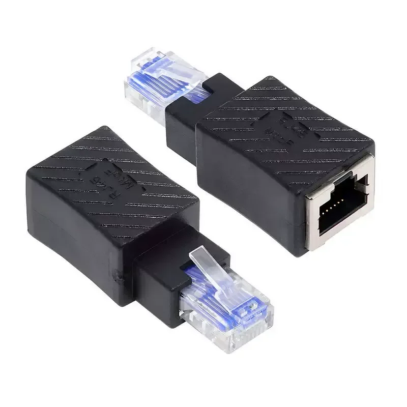 for NVME Straight Head Network Cable 90 Degrees RJ45 Adapter Male to Female Extension Port