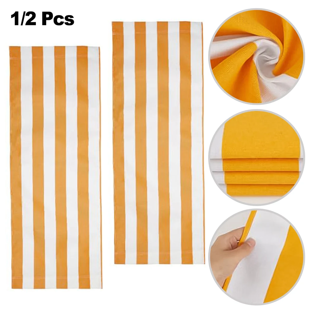 

Water Resistant Beach Lounger Replacement Fabric for Outdoor Chairs Polyester Cloth Easy to Clean and Portable