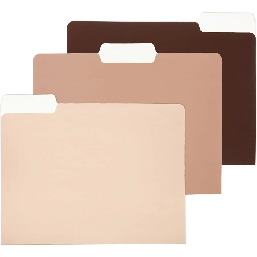 

12 Pack Colored File Folders Letter Size Gradient File Folder with 1 3Cut Tab Cute Pretty Decorative Heavyweight Filing Folder