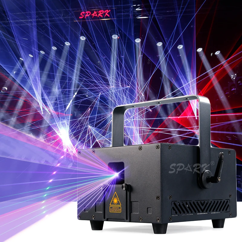 Cheap Price Sky Projector Beam Full Color Animation Mobile Phone Ilda Control 10W RGB High Power Laser Light