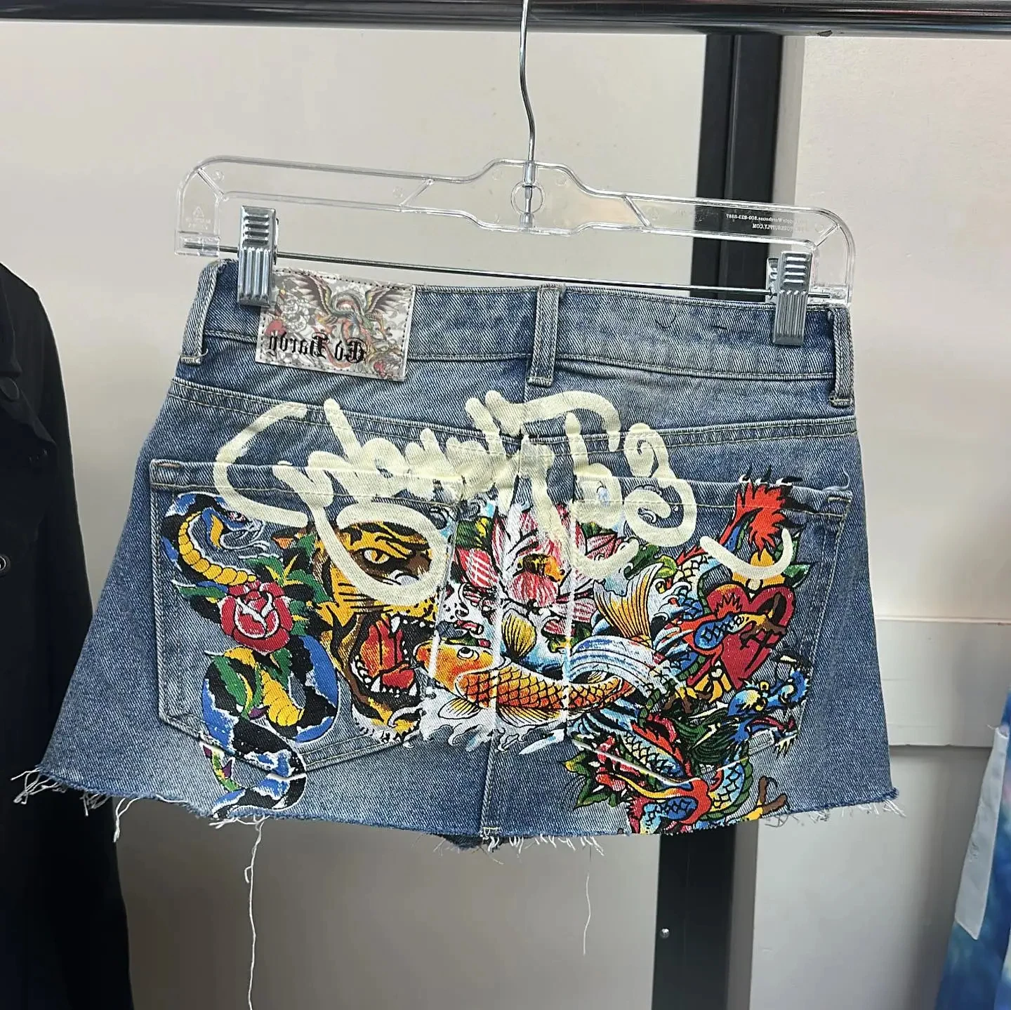 Streetwear rok Y2k untuk wanita, rok Denim Mini ramping pinggang tinggi cantik rok Denim biru antik motif huruf Hip Hop Gothic, rok pendek Mini ramping pinggang tinggi, rok Denim untuk wanita