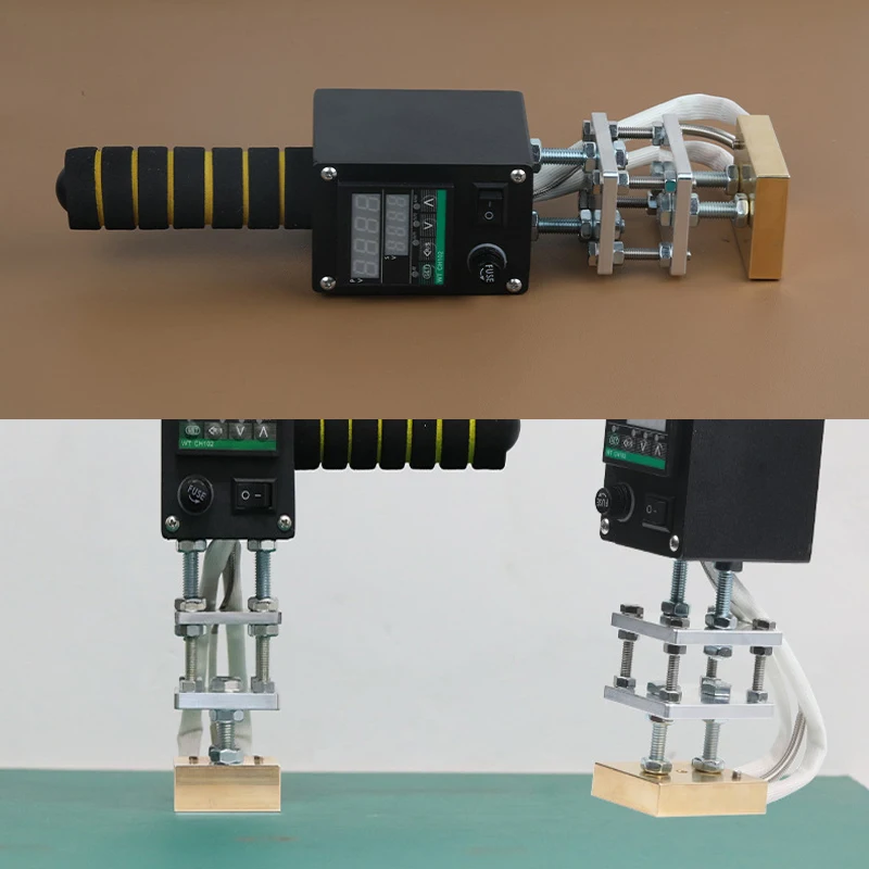Hot Stamping Machine LOGO Embossing Equipment for Plastic PVC Leather Paper Handheld Heat Foil Stamp Optional Hot Stamping Area