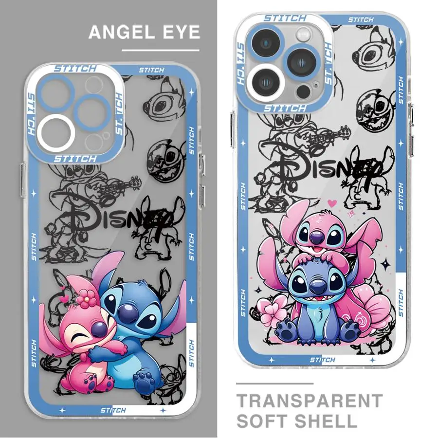 Cute Stitch Disney Phone Case for Honor 90 Lite X9a X9b X8b X7b Y9 Prime 2019 Clear Soft Shell