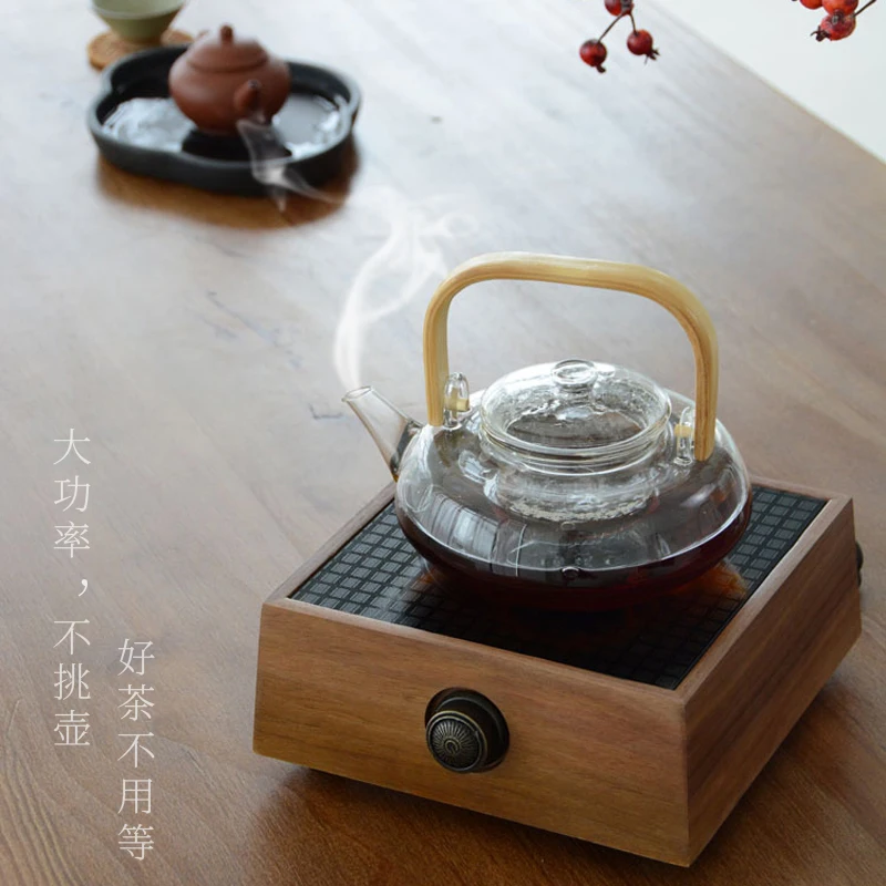 Electric pottery stove for brewing tea, automatic water filling tea set, small household water kettle, Japanese style set